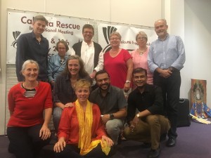 Les membres des bureaux Calcutta Espoir France et Strasbourg avec l'équipe Calcutta Rescue